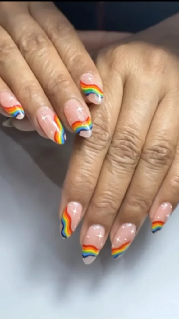 Rainbow Stripe Nails
Cute Summer Nails Acrylics