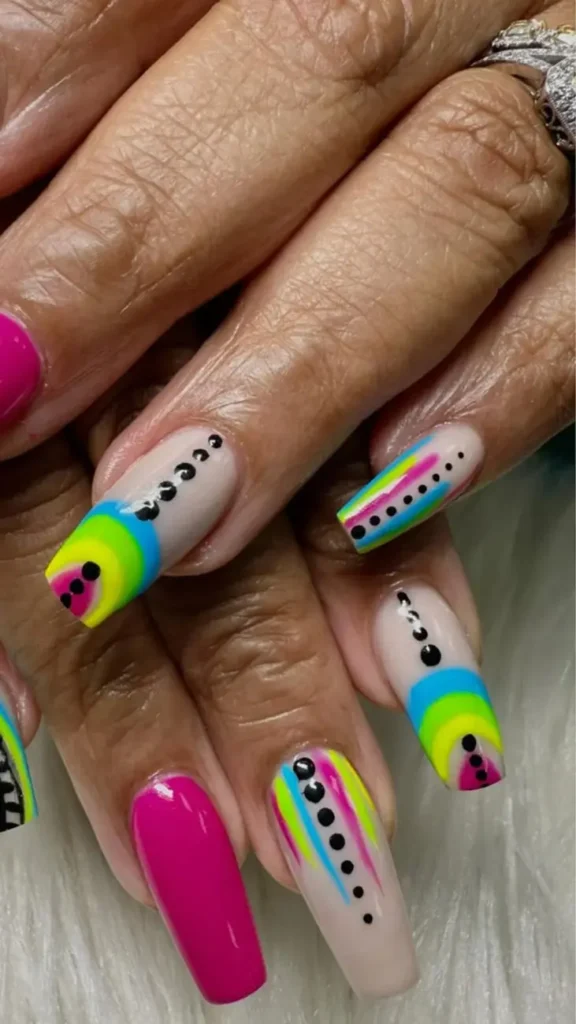 Neon Paradise Nail