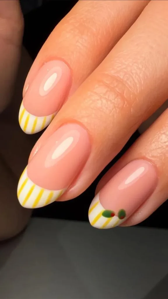 Lemon Drop Tips Cute Summer Nails Acrylics
