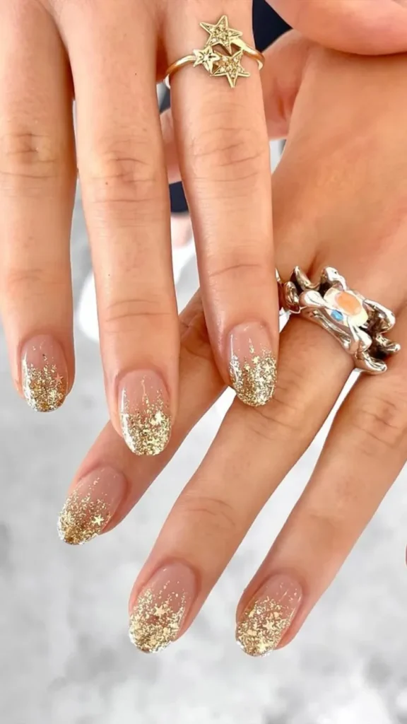Glitter Fade Cute Summer Nails Acrylics