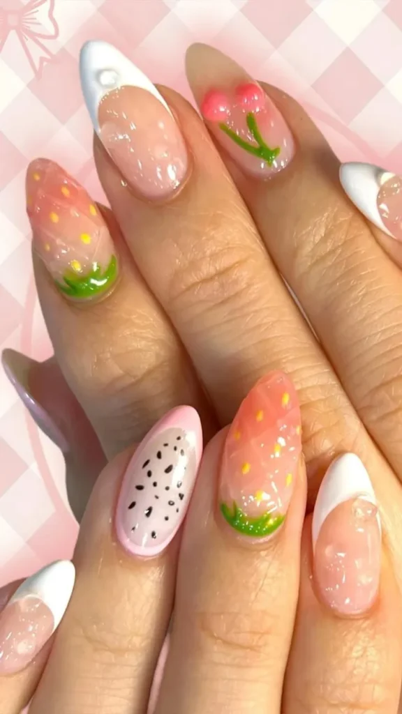 Tropical Fruits Nail