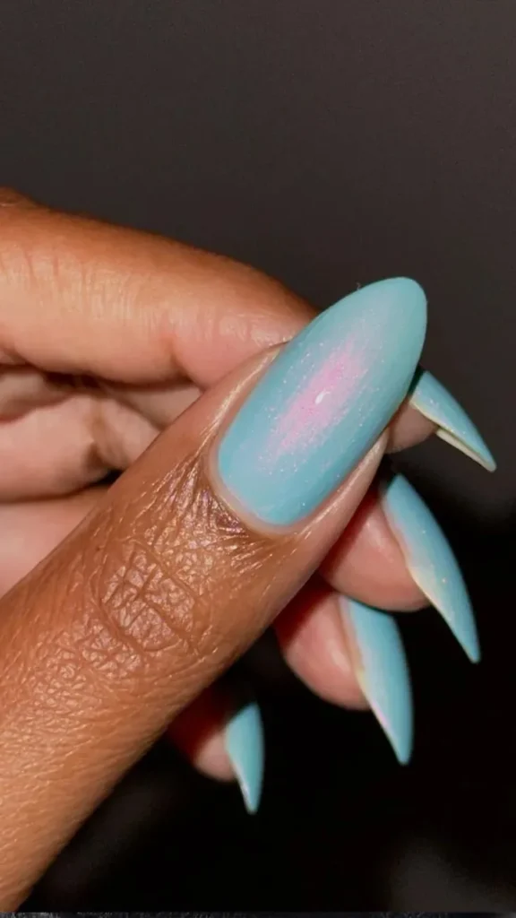 Aqua Blue Coffin Nails
Cute Summer Nails Acrylics