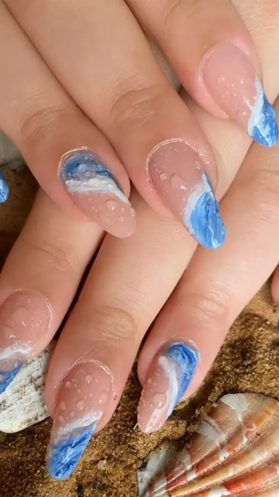 Ocean Waves Nail