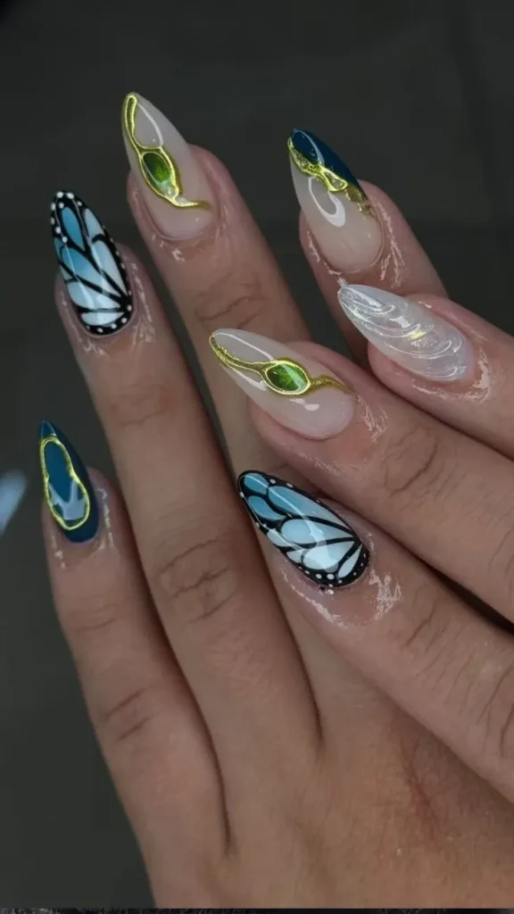 Cute Summer Nails Acrylics
Butterfly Acrylic Accents