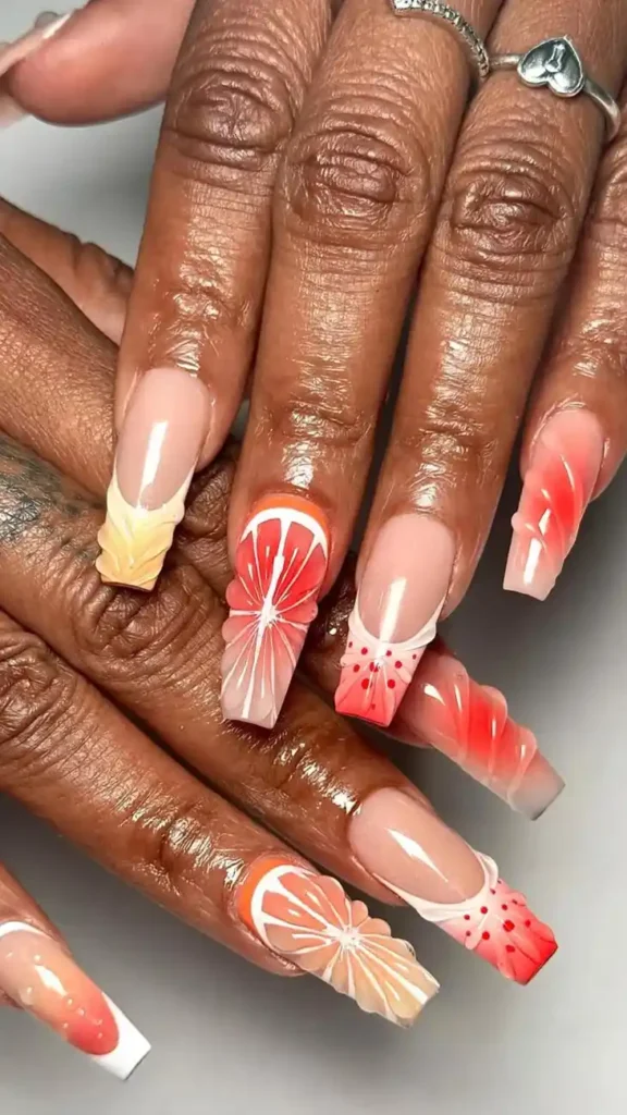 Citrus Splash nail