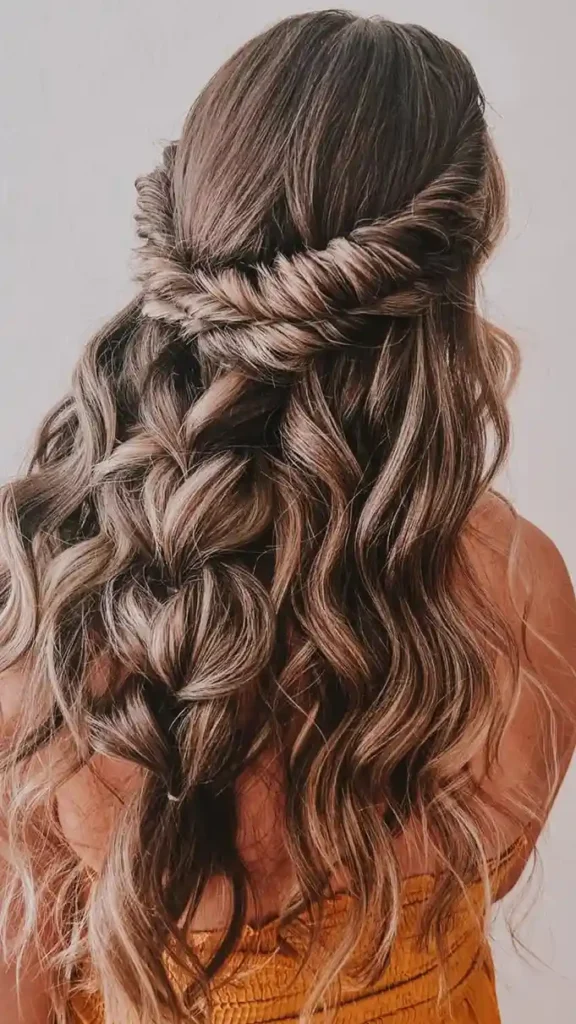 Braided Halo Updo Dance Hairstyle