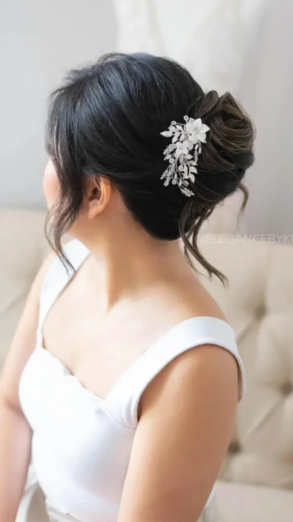 Classic French Twist with Accessory Dance Hairstyle