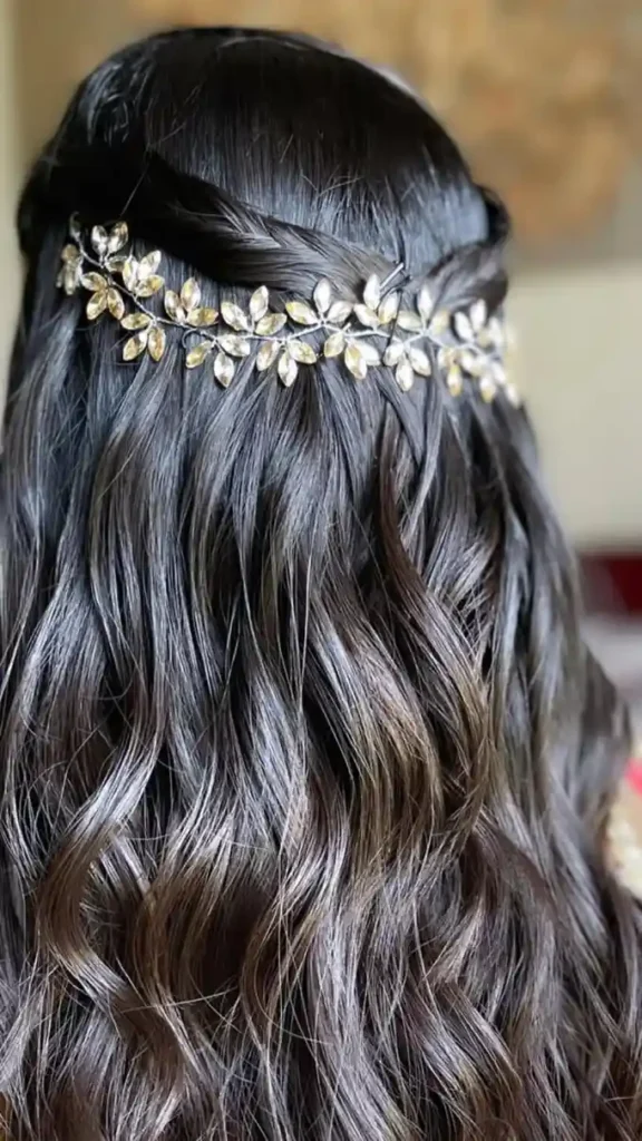 Soft Curls with Sparkly Headband Dance Hairstyle