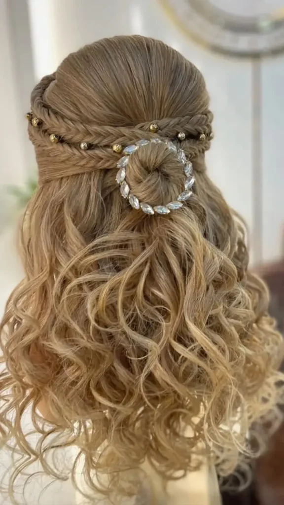 Stacked Curls Updo Dance Hairstyle