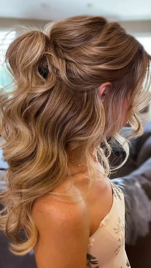 Textured Half-Up Bun Dance Hairstyle