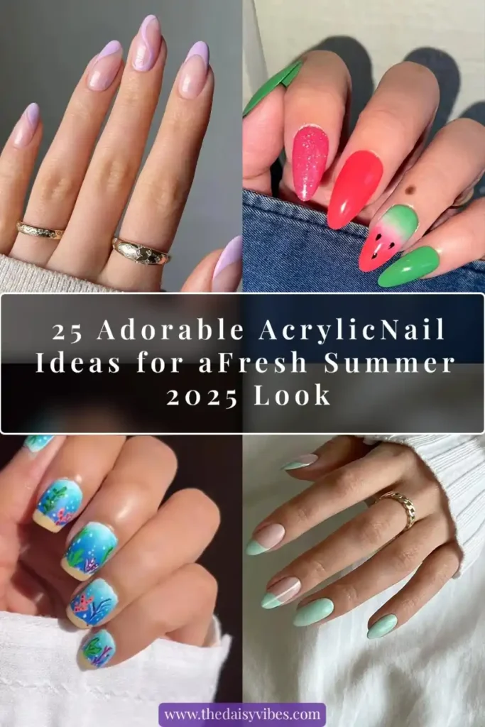 Top 25 Trending Cute Summer Nails Acrylics