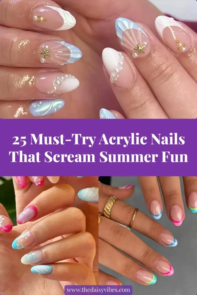 25 Must Try Summer Nails Acrylics Ideas for 2025