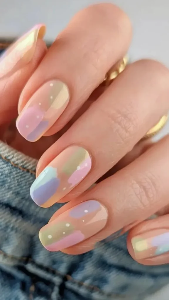 Mixed Fruit Nail Art Summer Pastel Nails