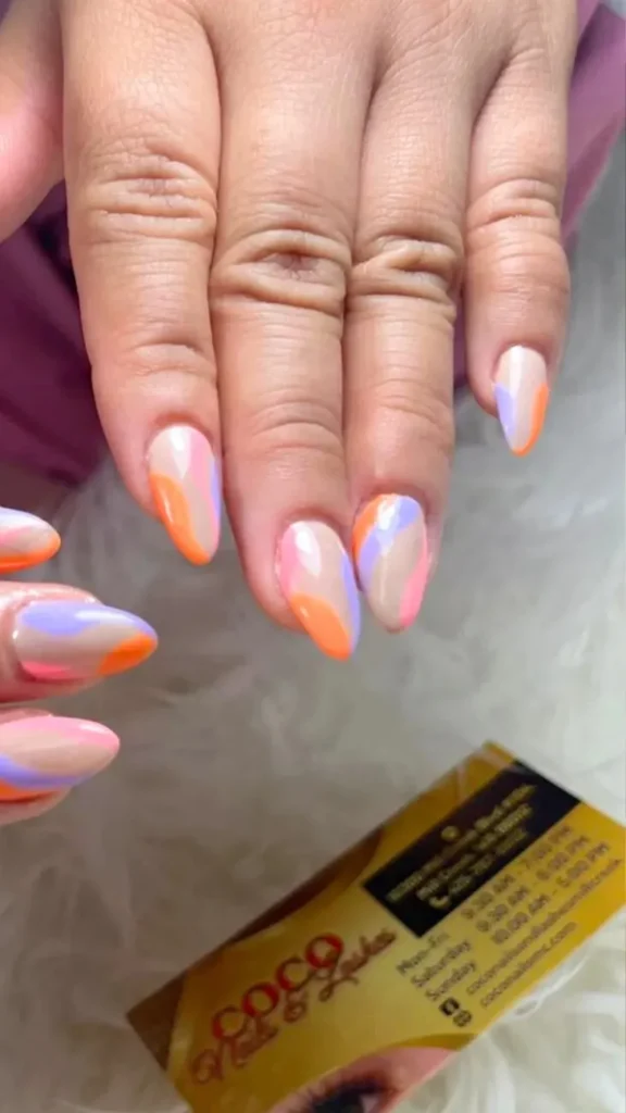 Coconut Minimalism Summer Pastel Nails