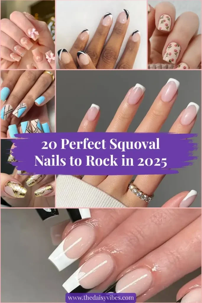 20 Squoval Nails Design Ideas