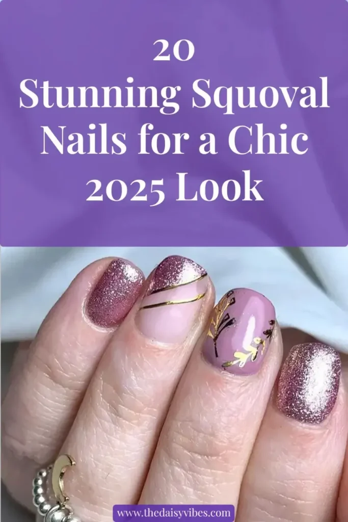 20 Squoval Nails Design Ideas