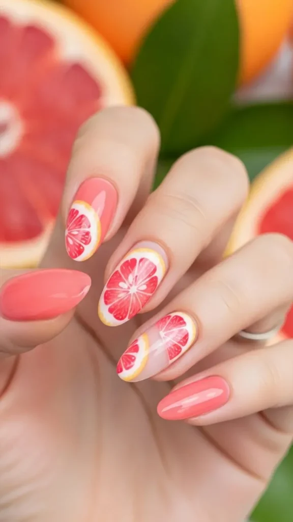 Summer Pastel Grapefruit Glow