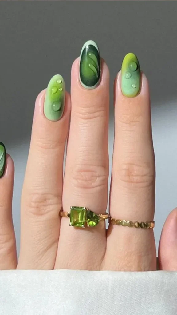 Avocado Love summer fruit Nails