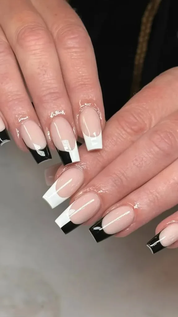Monochrome Squoval Nail Set
