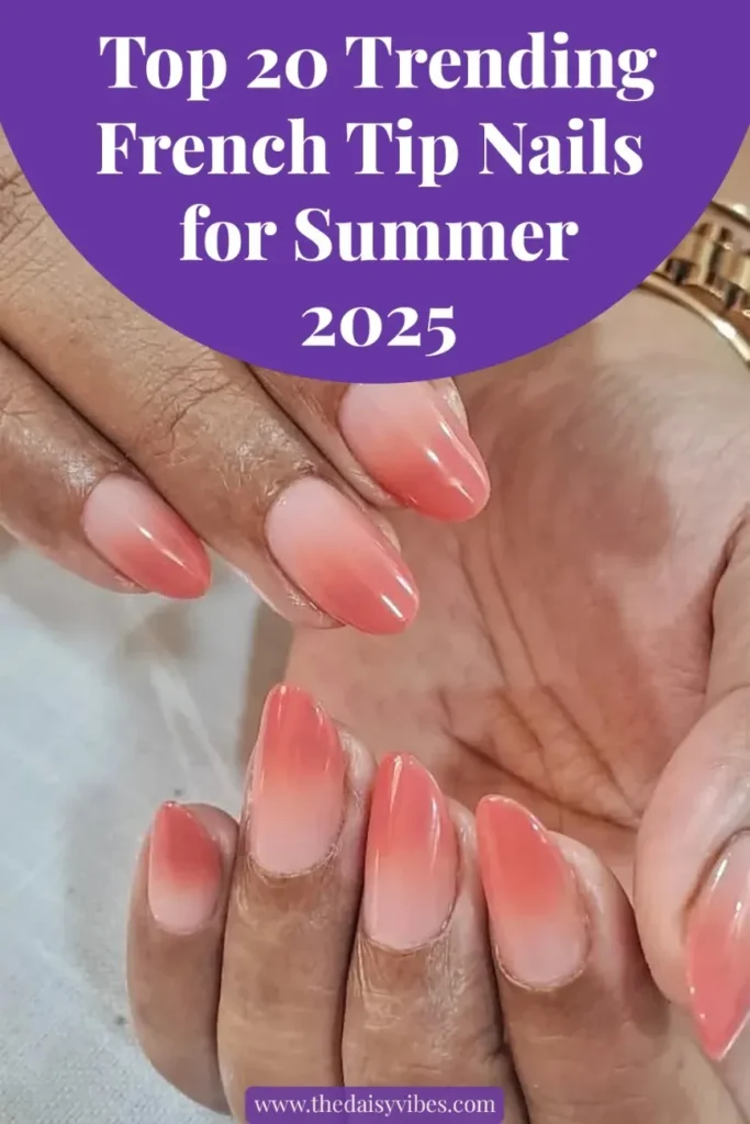 Summer French Tip Nails