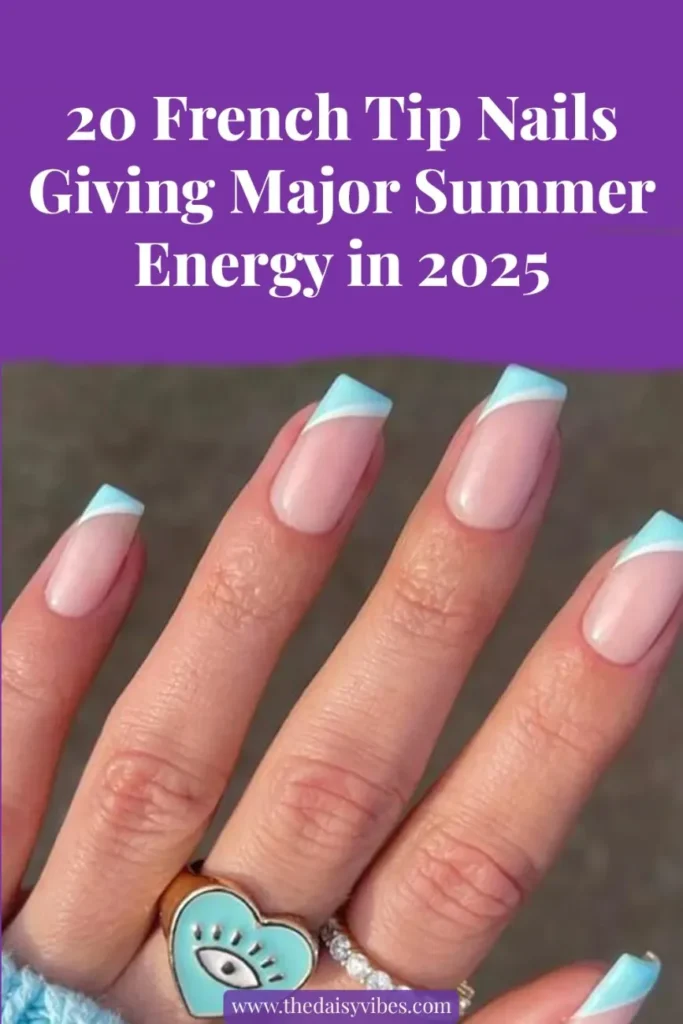 Summer French Tip Nails