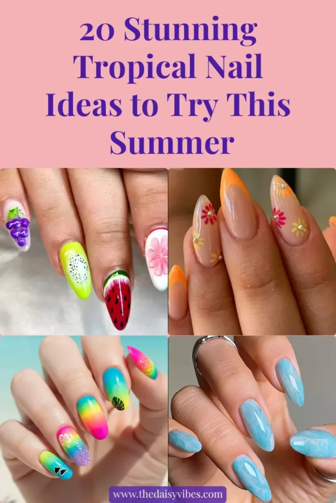 Tropical Summer Nails