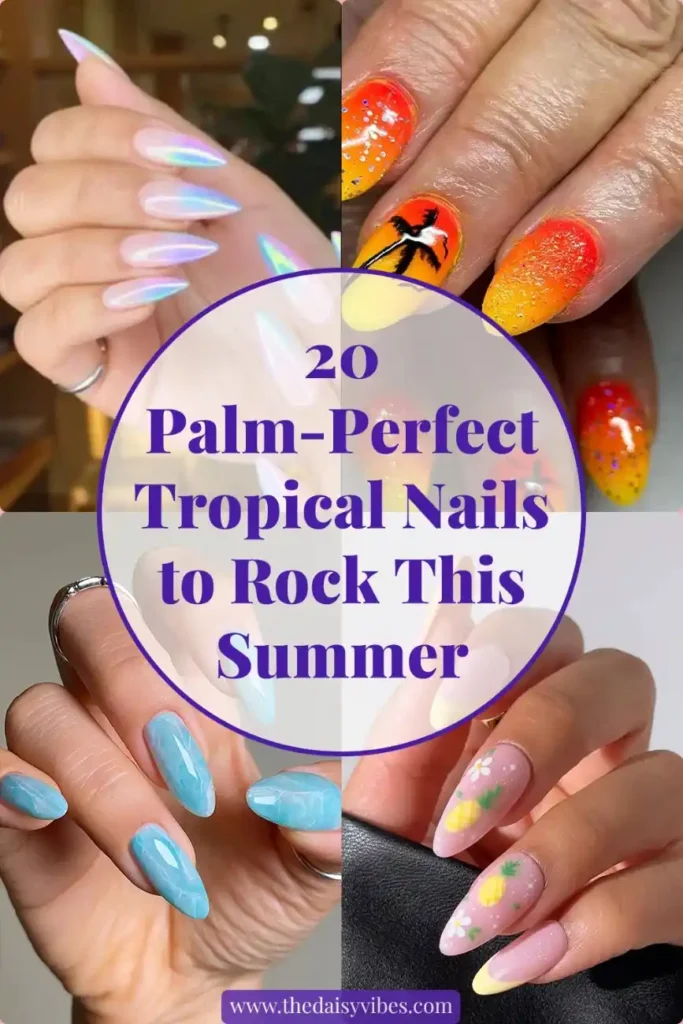 Tropical Summer Nails