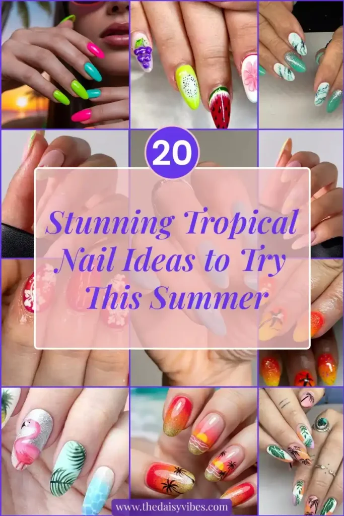 Tropical Summer Nails