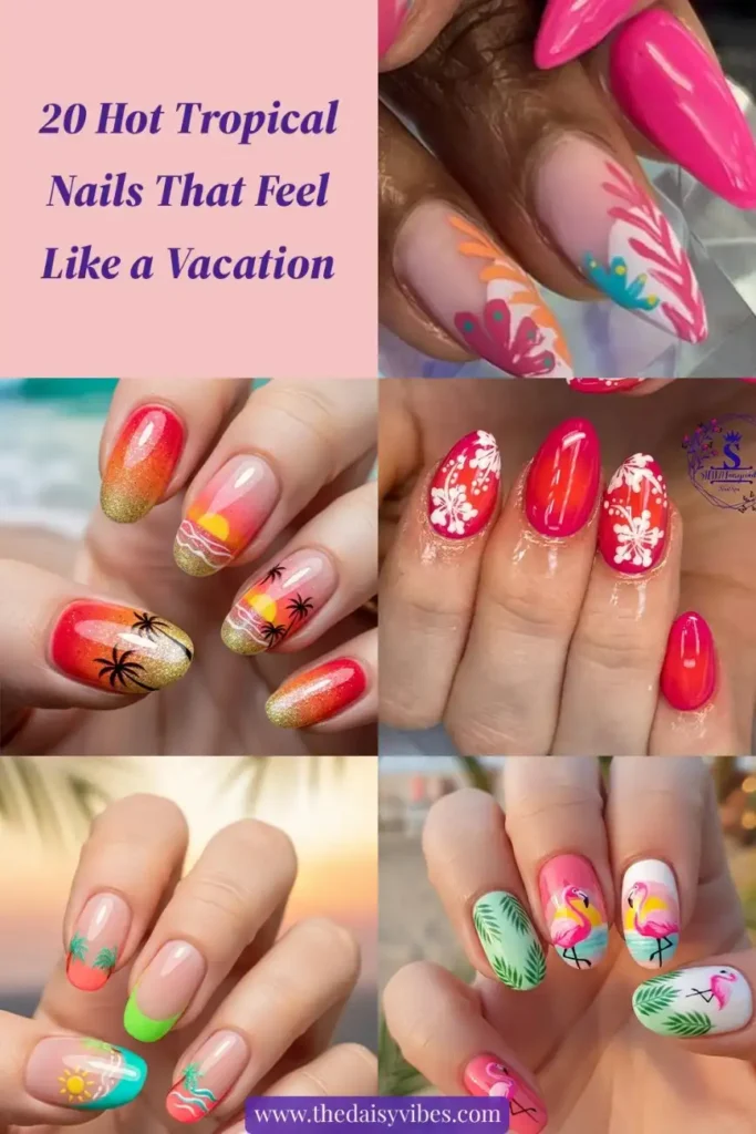 Tropical Summer Nails