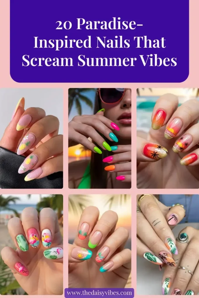 Tropical Summer Nails