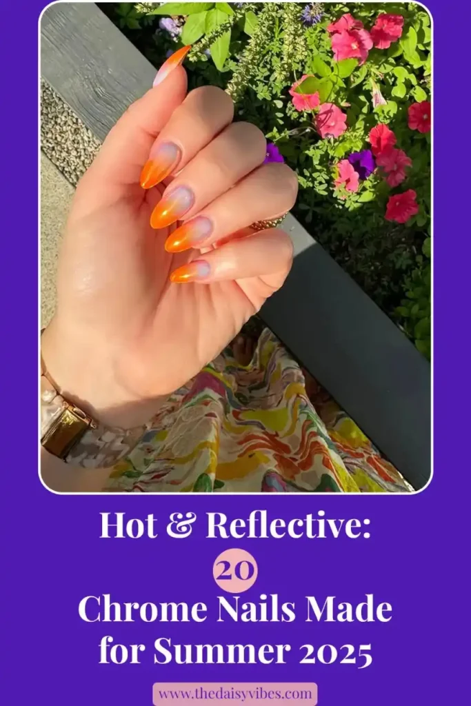 Hot Reflective Top 20 Summer Chrome Nails Ideas