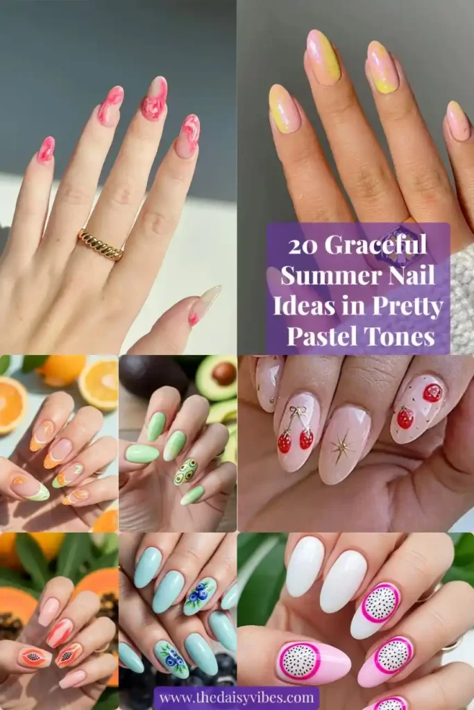 Top 20 Summer Pretty Pastel Nails Ideas