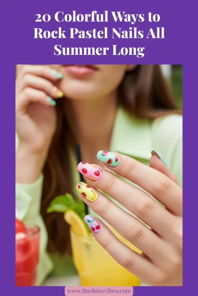 20 Rock Summer Pastel Nails Ideas